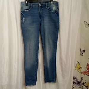 Lauren Conrad high-rise slightly distressed jeans size 12 l with the stretch